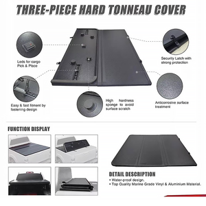Xiangta dur pliant pick-up camion lit Tonneau couverture dur tri-pli Tonneau couverture pour Toyota Hilux /Chevy <span class=keywords><strong>Silverado</strong></span> 1500 - Product Image 3