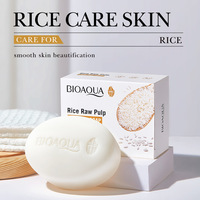 Savon en pâte de riz pur pour le corps - Contrôle le sébum pendant le bain, le lavage du visage et la douche - Élimine les acariens