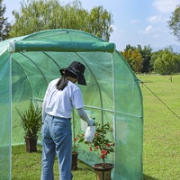 Serre de jardin en acier agricole d'extérieur - Écologique, imperméable, protection UV, facile à assembler, certifiée FSC pour la culture