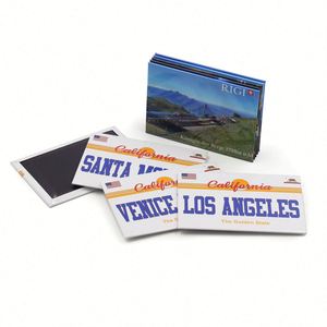 Manufactory Wholesale Top Quality Customized California Santa Monica Pictures Souvenir Gift Tin Refrigerator Magnet - Product Image 5