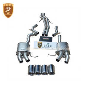 Juego completo de sistema de extracción de escape para Porsche Macan, Kit de piezas de parachoques de tubo de escape modificado, estilo RE-S - Product Image 1