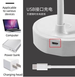 Fábrica DC Escola Branca Leitura Lâmpada De Mesa USB Carregamento Dobrável Moderna Bateria De Grande Capacidade Recarregável LED <span class=keywords><strong>Desk</strong></span> <span class=keywords><strong>Lamp</strong></span> - Product Image 6