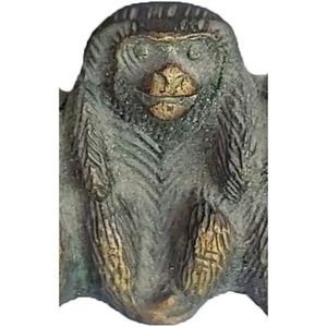 PARIJAT Artisanat Chinois Fengshui Collection En Laiton Singe Statue Maison Bureau Décoratif Animaux Sculptures À La Main pour La Maison - Product Image 4