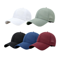 Gorra de Béisbol Unisex de Alta Calidad, 6 Paneles, Malla Perforada, Poliéster, Estilo Vintage, Transpirable, Visera Curva, Deportiva y a la Moda