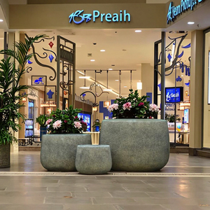 Pots à fleurs en argile fibre multicolores les plus vendus, écologiques, pour jardin extérieur, avec trou de drainage, style argile violette - Product Image 3