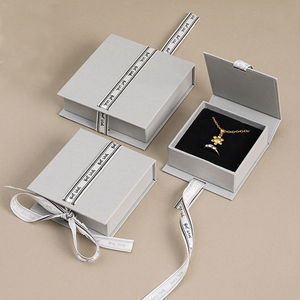 HONPAK Eco-Friendly Premium Recycled <strong>Paper</strong> <strong>Small</strong> Jewelry Gift <strong>Box</strong> with Velvet Insert for Ring Necklace Organizer - Product Image 2