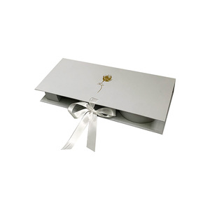 Cajas plegables I Love You de LOW MOQ con cinta de seda, caja de regalo rectangular de flores para mi novia en el Día de San Valentín, Día de la madre - Product Image 5