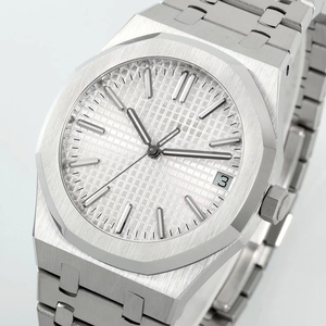 Reloj <span class=keywords><strong>de</strong></span> Pulsera <span class=keywords><strong>de</strong></span> Acero Inoxidable Octagonal 15510 <span class=keywords><strong>de</strong></span> Tendencia 2026, Esfera <span class=keywords><strong>de</strong></span> Rejilla para Hombre, Visualización <span class=keywords><strong>de</strong></span> Fecha, Diseño Minimalista <span class=keywords><strong>de</strong></span> Lujo Automático - Product Image 2