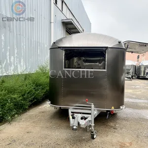 Prix d'usine Chariot de restauration mobile, Kiosque alimentaire, Remorque alimentaire électrique, Camion de restauration pour burgers et frites - Product Image 5