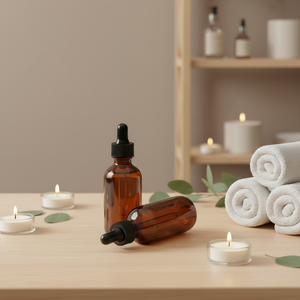 Bouteilles compte-gouttes en verre ambré anti-UV pour huiles essentielles, bouteilles en verre brun en gros avec bouchon compte-gouttes pour teintures et aromathérapie - Product Image 3