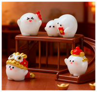 Figuras Decorativas de Resina de Hadas para Casa de Muñecas en Miniatura 3D de Dibujos Animados, Juguetes y Decoraciones de Año Nuevo Chino 2026, Regalos para Niños