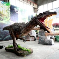 Dinosaure robot animatronique grandeur nature Gecai, modèle réaliste avec mouvements pour parc d'attractions, parc à thème, musée