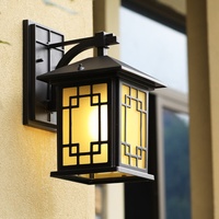 Applique murale à LED d'extérieur moderne ultra-lumineuse grande base en aluminium de conception simple étanche pour balcon terrasse décor à énergie solaire