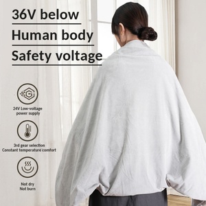 Wholesale 24v Electric Heat Throw Blankets Far Infrared Therapy Heating Blanket Safe <b>Thermostat</b> Electric Heated Blanket - Product Image 4