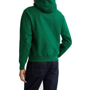 เสื้อมีฮู้ดของผู้ชายแฟชั่นใหม่ที่กำหนดเองสีทึบผ้าฝ้ายผสมโอเวอร์ไซส์พิมพ์ลายพิมพ์ไหล่ตก - Product Image 2