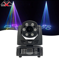 Projecteur de scène LED RVB MZX 2024 120W, laser couleur pleine, tête mobile 33CH DMX512 IP33 5000K Lumière du jour CRI95 540° Panoramique/Inclinaison en fer