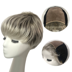 Parrucche Sintetiche con Frontale in Pizzo Effetto Naturale <span class=keywords><strong>per</strong></span> Donne, Resistenti al Calore, in Fibra Testurizzata, Bionde Ricci con Frangia - Product Image 5