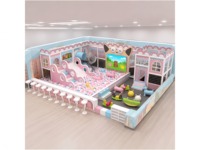 Peralatan Bermain Anak Dalam Ruangan dengan Menara Panjat Berbentuk Kucing, Layar LED, Kolam Bola, Terowongan Tabung untuk Anak-Anak FEC