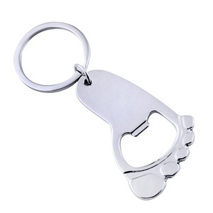 Tùy Chỉnh Sáng Tạo Dễ Thương Chân Hình Dạng Kim Loại Keychain Phong Cách Đồng Xu Chủ <span class=keywords><strong>Keyring</strong></span> - Product Image 5