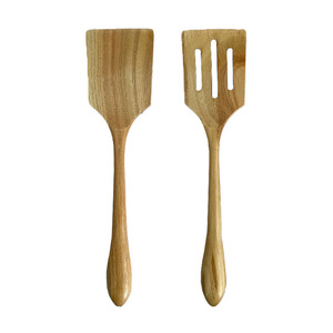 Juego de espátulas de madera de acacia Sunshine Hemu, 2 piezas, utensilio de cocina antiadherente, herramienta para cocinar - Product Image 5