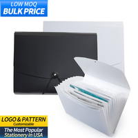 Carpeta de Archivo de Gran Capacidad, Caja de PP A4, Carpeta Multicapa con 13 Compartimentos, Diseño Expandible, Organizador de Documentos, Carpeta de Presentación para Uso Escolar
