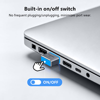 NORWII J20 100% Undetectable Mouse Jiggler Metal Zinc Alloy USB Mouse Mover with 3 Modes Touch Control Keep PC Awake Drive-Free