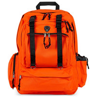 Sacs à dos orange résistant à l'humidité personnalisés OEM ODM grands compartiments pour équipement de camping moto