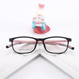 Lunettes de vue à monture complète Tr90 7232 53-16-148, design quadrilatéral léger et antidérapant pour un usage quotidien - Product Image 1