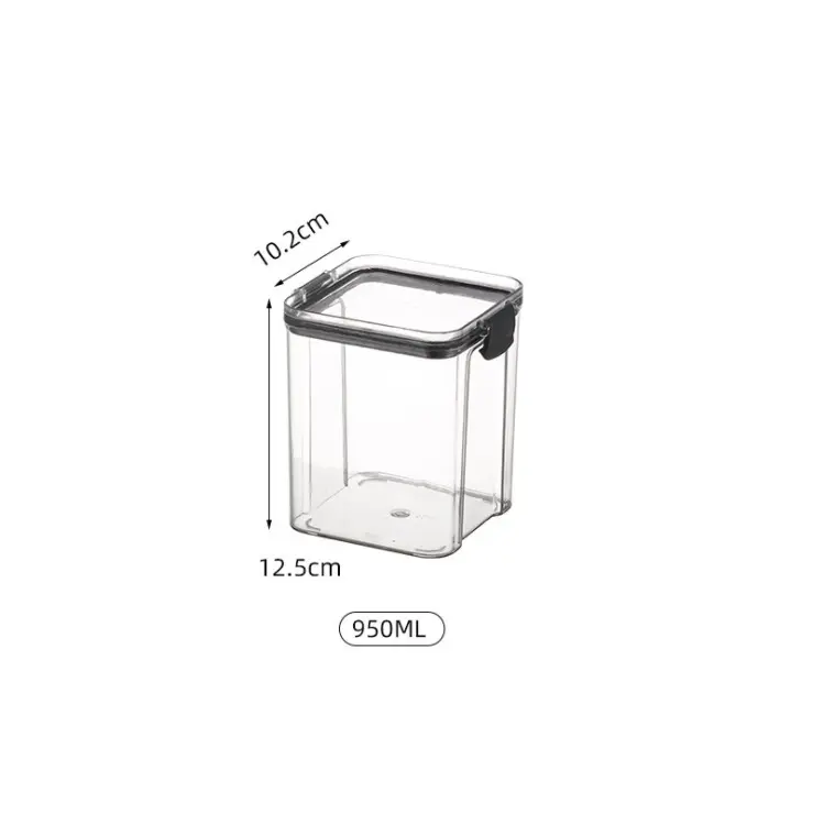 Kunststoff Aufbewahrung sbox Organizer Tank Mehr schicht iger Kühlschrank Bin Box Rechteckige Küche Silikon Lebensmittel Vorrats behälter Set