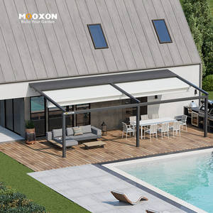 Toldo retráctil DIY <span class=keywords><strong>para</strong></span> jardín, salón, cafetería o terraza, con fácil instalación y protección contra el clima - Product Image 6