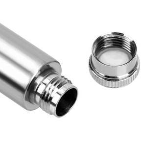 <span class=keywords><strong>HILIFE</strong></span> Edelstahl-Flachflaschen, poliert, runder Boden, Weinflasche, röhrenförmiger Weinkrug, 1oz/1.5oz Wein-Whisky-Flasche - Product Image 3
