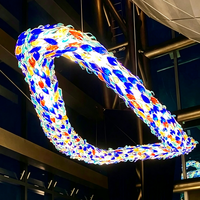 DUOMEIJU Lustre Nuage Moderne Style Nordique, Abat-jour Créatif en Papier, Suspension LED à Hauteur Réglable pour Salon