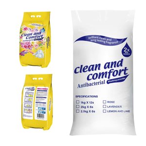 Lessive en poudre multi-actions 2kg 1kg, adaptée aux eaux dures, anti-taches, anti-décoloration, parfum longue durée, pour usage quotidien - Product Image 5