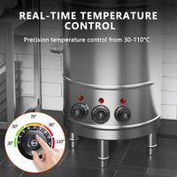 Machine à vapeur commerciale 100L/150L robuste pour la préparation de lait de soja, la cuisson des nouilles, l'ébullition de l'eau et la préparation de soupes, avec fonction maintien au chaud