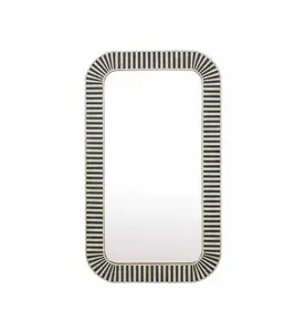 Incrustaciones de hueso hechas a mano de alta calidad con patrón geométrico para decoración de pared de comedor a precio mayorista - Product Image 4