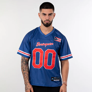 Camisetas de Fútbol Americano al por Mayor, Transpirables, de Talla Grande, de Secado Rápido, de Alta Calidad, 100% Poliéster, Impresas por Transferencia de Calor - Product Image 2