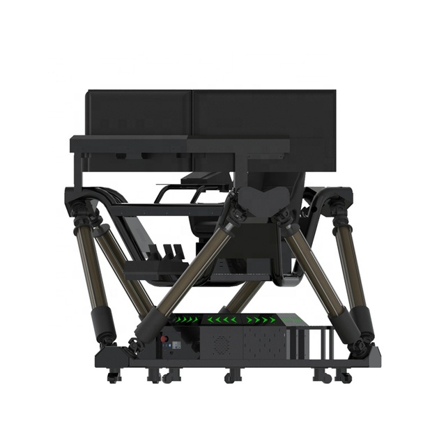 Motion Racing Simulator with 6DOF Platform Electric Actuators for Immersive Driving Training