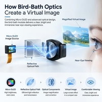 Module optique binoculaire de 0,6 pouce pour lunettes AR, moteur optique micro OLED pour affichage proche de l'œil