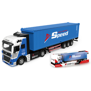 Modellino di <span class=keywords><strong>Camion</strong></span> Semirimorchio Container in Lega Pressofusa 1/36 con Funzione Pull-Back, Giocattolo per Bambini - Product Image 3