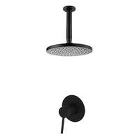 Mélangeurs de douche encastrés en laiton de luxe dans le mur Robinets de douche à cartouche d'eau chaude et froide Ensemble de douche