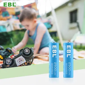 EBL Factory ni-mh batterie ricaricabili AA 2500mAh 1.2V piccole batterie ricaricabili