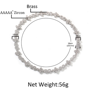 UWIN di alta qualità 5A ghiacciato fuori CZ Cross Charm infinita catena cubana artificiale donna uomini Infinity <span class=keywords><strong>collana</strong></span> gioielli - Product Image 3