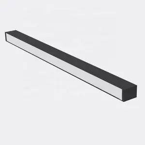 Bedroom LED Shop Light Fixture 1200Mm Linkable LED 4Ft 40W Recessed Aluminum Profile Office Line LED Linear Lighting//