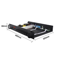 D-6100U 1.5U 100W 6 zones classe D tension 100V amplificateur de mélangeur en aluminium Audio système d'amplificateurs de cinéma maison avec BT