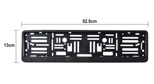 Personalizado Europa plástico fibra de carbono cromo auto matrícula marco titular placa de matrícula de <span class=keywords><strong>coche</strong></span> - Product Image 6