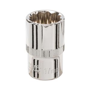 Silverline <b>Socket</b> 1/2" Drive 12pt Metric <b>17mm</b> - Product Image 2