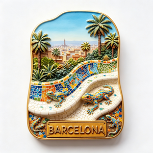 Imán de nevera personalizado de poliresina 3D con diseño del monumento de <span class=keywords><strong>Barcelona</strong></span>, España, recuerdo turístico, imán para refrigerador, decoración del hogar, regalo. - Product Image 3