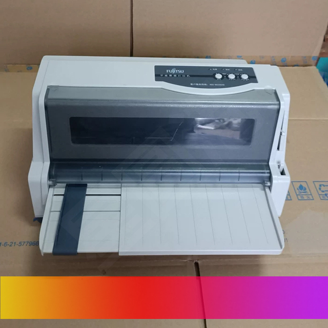 Brand New Original DPK750 Fujitsu Flat-Headed Bill Tax Ticket Continuous Inventory-Out Stock List Dot Matrix Printer EthernetUSB