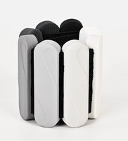 Sangles de cheville et de poignet en silicone lestées, réglables, écologiques et durables, avec noyau en fer de 2 lb (paire), équipement de fitness unisexe pour le yoga