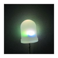 Diodes LED à changement de couleur de 10 mm, à dôme, multicolores, clignotantes, avec lentille diffuse laiteuse, lentille transparente, 250 pièces par sac